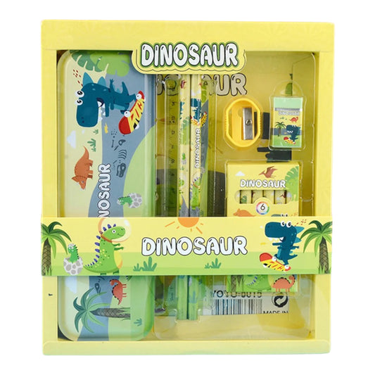 Set de utiles escolares - Dinosaurios