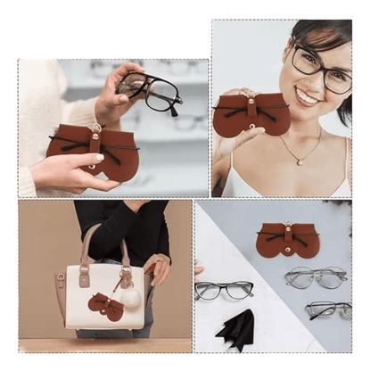 Estuche para lentes minimalista cuerina