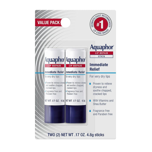 Bálsamo Labial Aquaphor Lip Repair - Pack de 2 x 4.8 g
