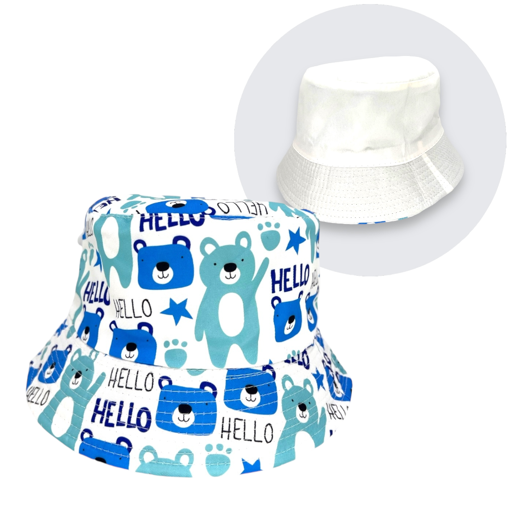 Bucket Hat Gorro Reversible para Niños