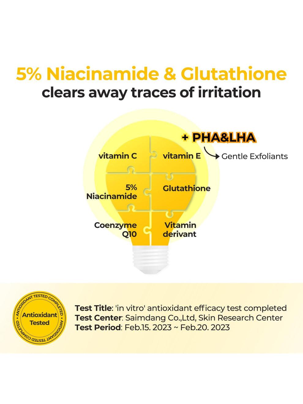 Numbuzin No.5 Vitamin-Niacinamide Pad 70 Almohadillas Concentradas de Vitamina 5 y Niacinamida