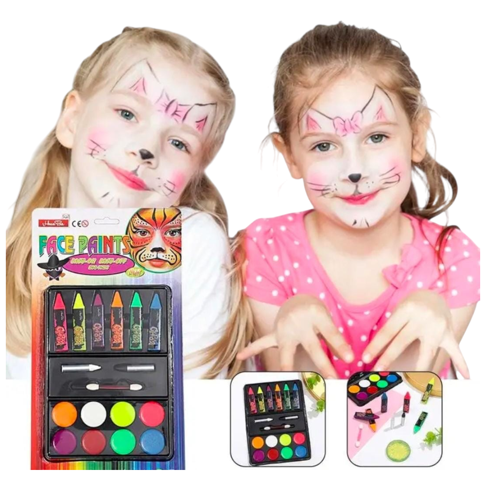 Kit Caritas Pintadas Pintura Facial Niños