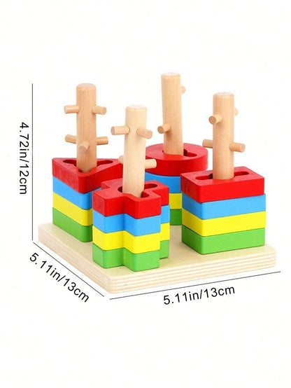 Juego Didactico Encaje Obstaculos Montessori