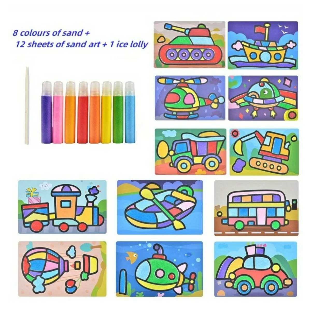Kit de SandPainting Pintura con Arena de Colores