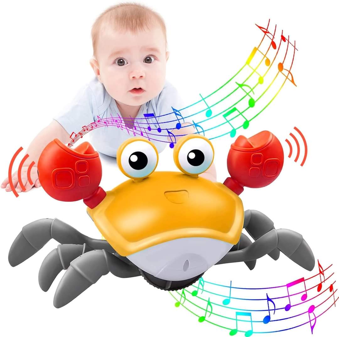 Cangrejo Sensorial para bebes - musical y con luces