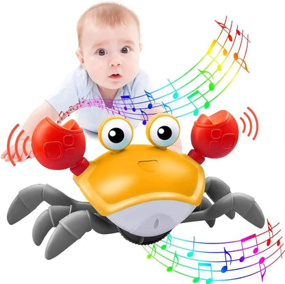 Cangrejo Sensorial para bebes - musical y con luces - El Baúl de mamá